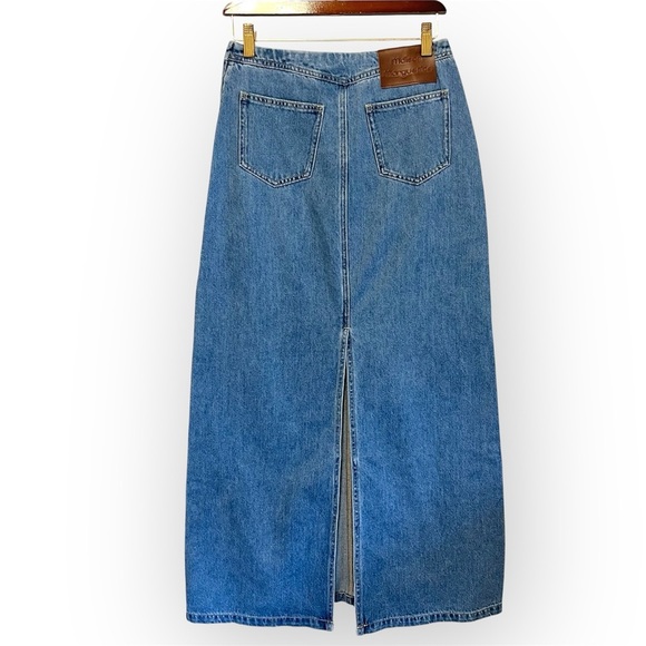 Maison Marguerite denim maxi skirt, medium wash, size M - Picture 8 of 13